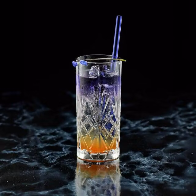 RCR Melodia Geometric Crystal Tumbler Glasses, Transparent, 360 ml