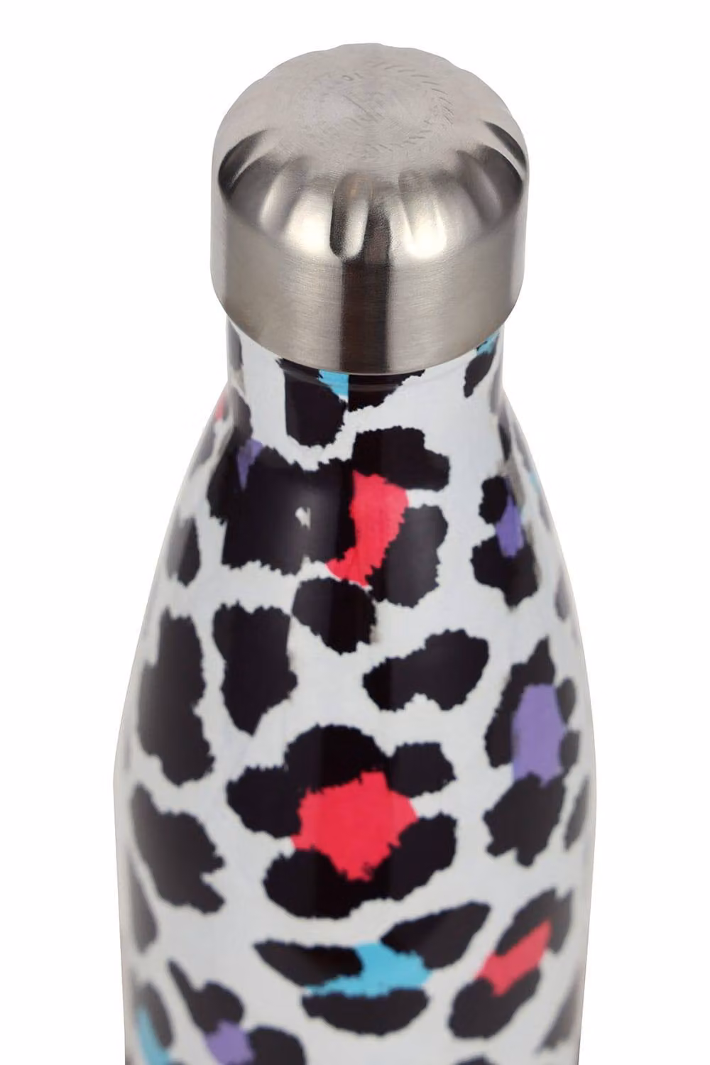 Hype Women's Thermal Water Bottle in Silver Leopard Multicolour – 3