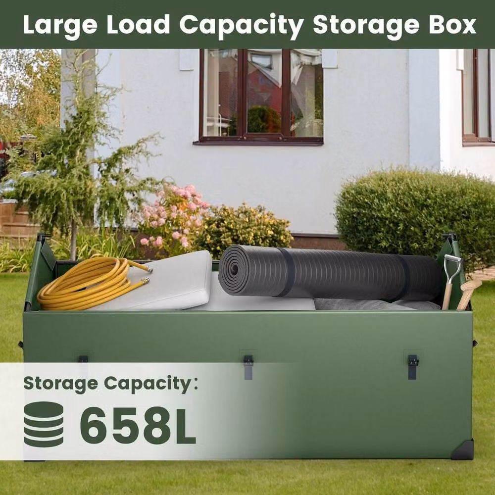 Kelvenix Waterproof Green Outdoor Garden Storage Box – 3