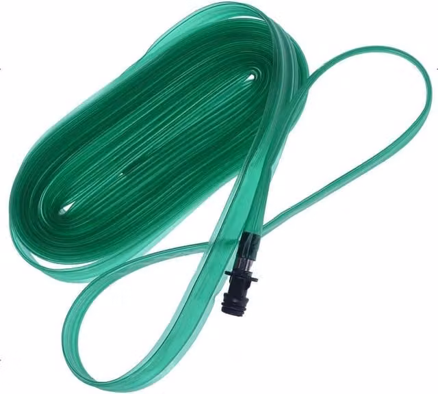 MantraRaj Green Plastic Flat Soaker Hose Drip Irrigation Pipe for Garden and Lawn, 22.5m