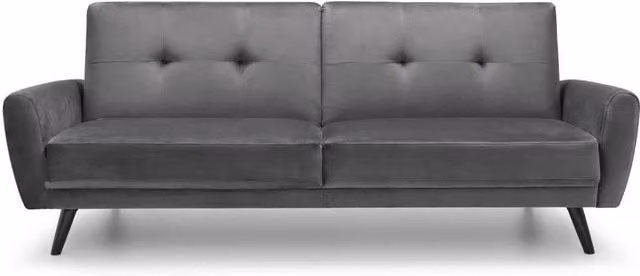 Ashfield Grey Velvet 2 Seater Click Clack Sofa Bed – 1
