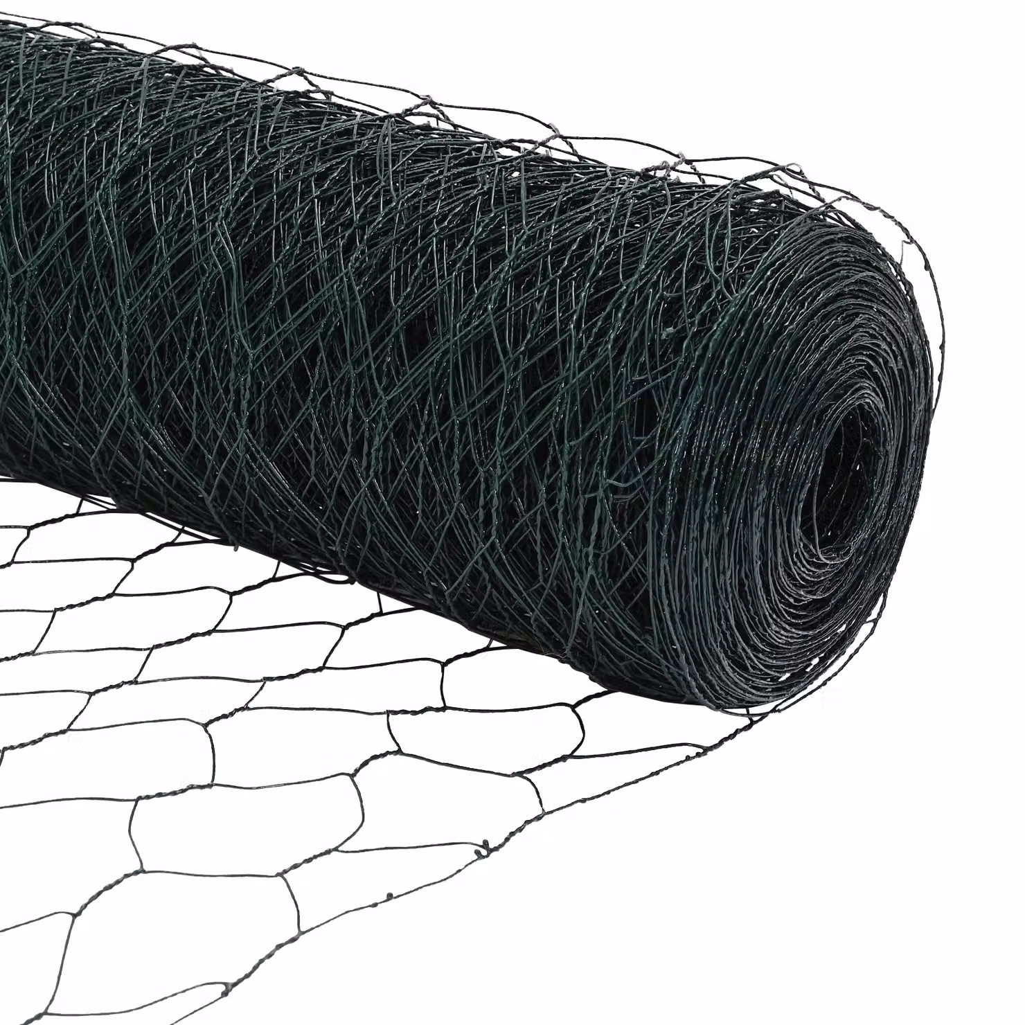Berkfield Home Green PVC Coated Galvanised Steel Hexagon Fence, H: 0.5 m x W: 10 m – 5