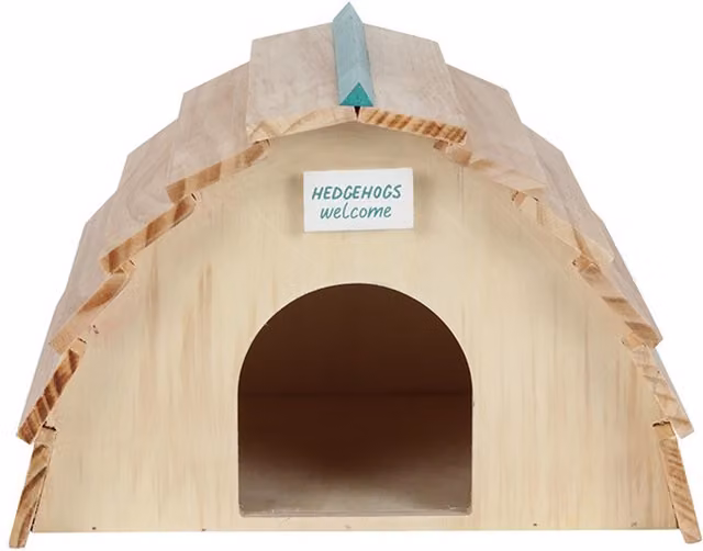 KDMK Wooden Hedgehog House in Brown