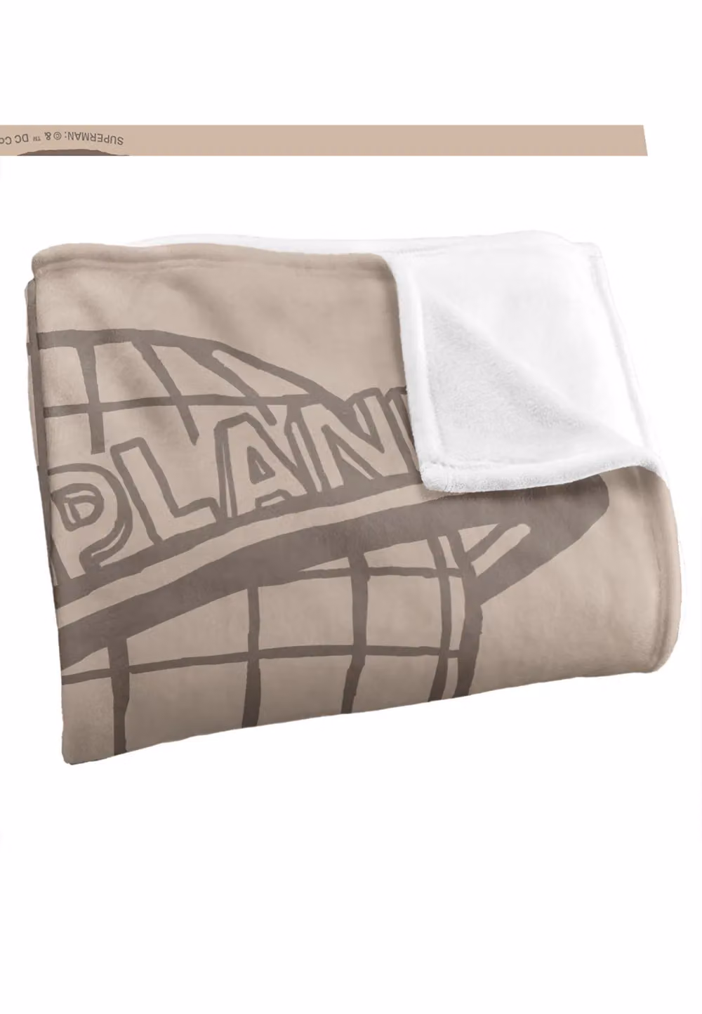 Warner Brothers Superman Silky Touch Super Soft Throw Blanket, White, W: 152 cm, D: 127 cm – 2