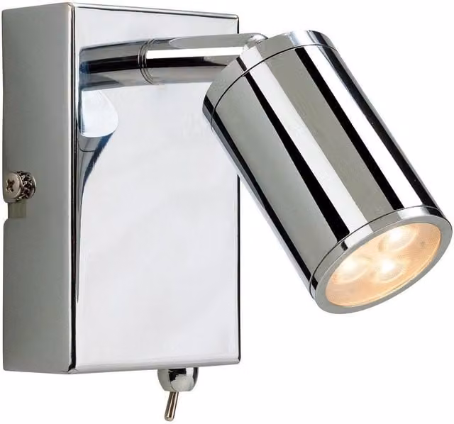 Netlighting Orion 3 Light LED Indoor Wall Spotlight in Chrome and Grey