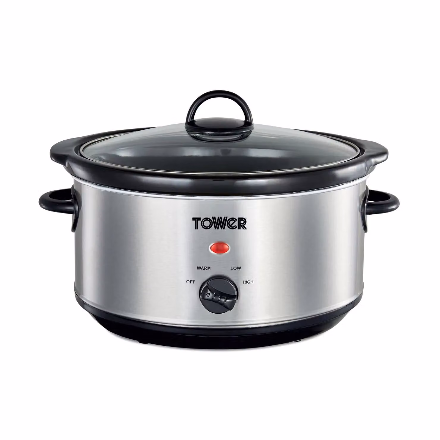 Tower 3.5L Slow Cooker in Silver Stainless Steel with Keep Warm Function and Dishwasher Safe Parts – 2
