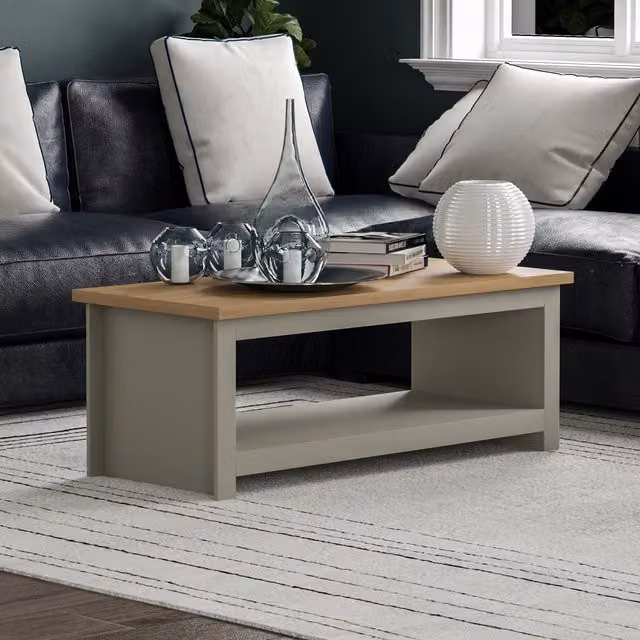 Vida Designs Arlington Modern Rectangular Coffee Table in Grey – 5