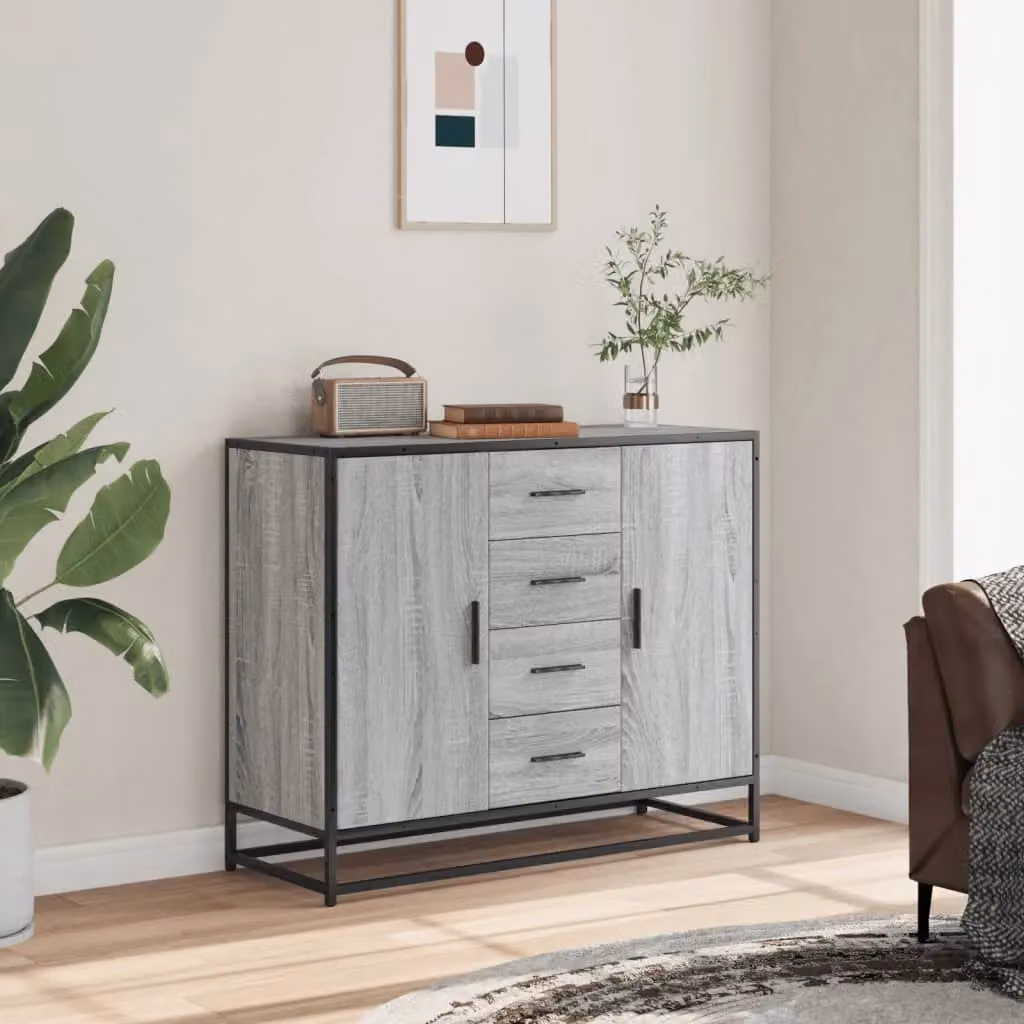 Berkfield Home Grey Sonoma Sideboard W/D/H: 92 x 35 x 76 cm – 3