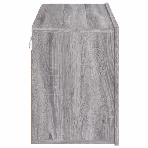 vidaXL Modern Wall-mounted TV Cabinet in Grey, W: 80 cm, D: 30 cm, H: 41 cm – 4