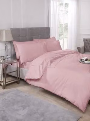 New Edge Blinds Pink Percale Duvet Cover, 140 x 200 cm