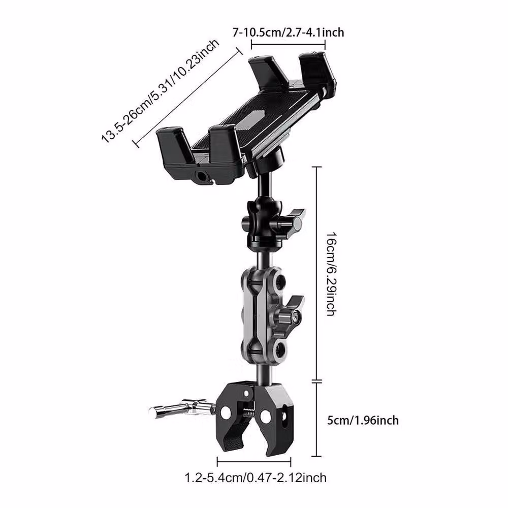 Kelvenix Tablet Mount Holder for Mic Stand, Black – 2