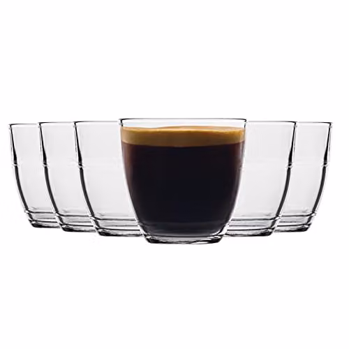Duralex Gigogne Glass Tumblers, 220ml, Transparent, Pack of 12 – 1