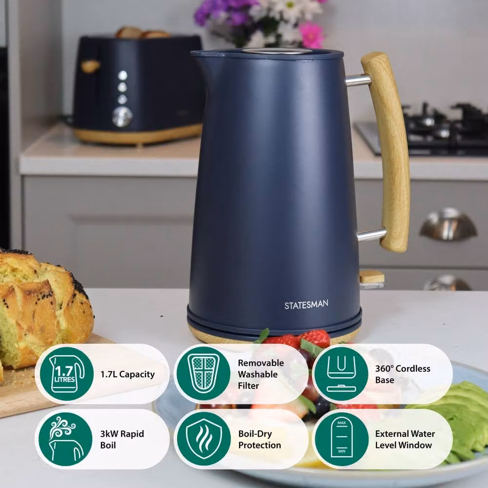 Statesman Scandi Kettle, 1.7 l, Dark Navy Blue – 2