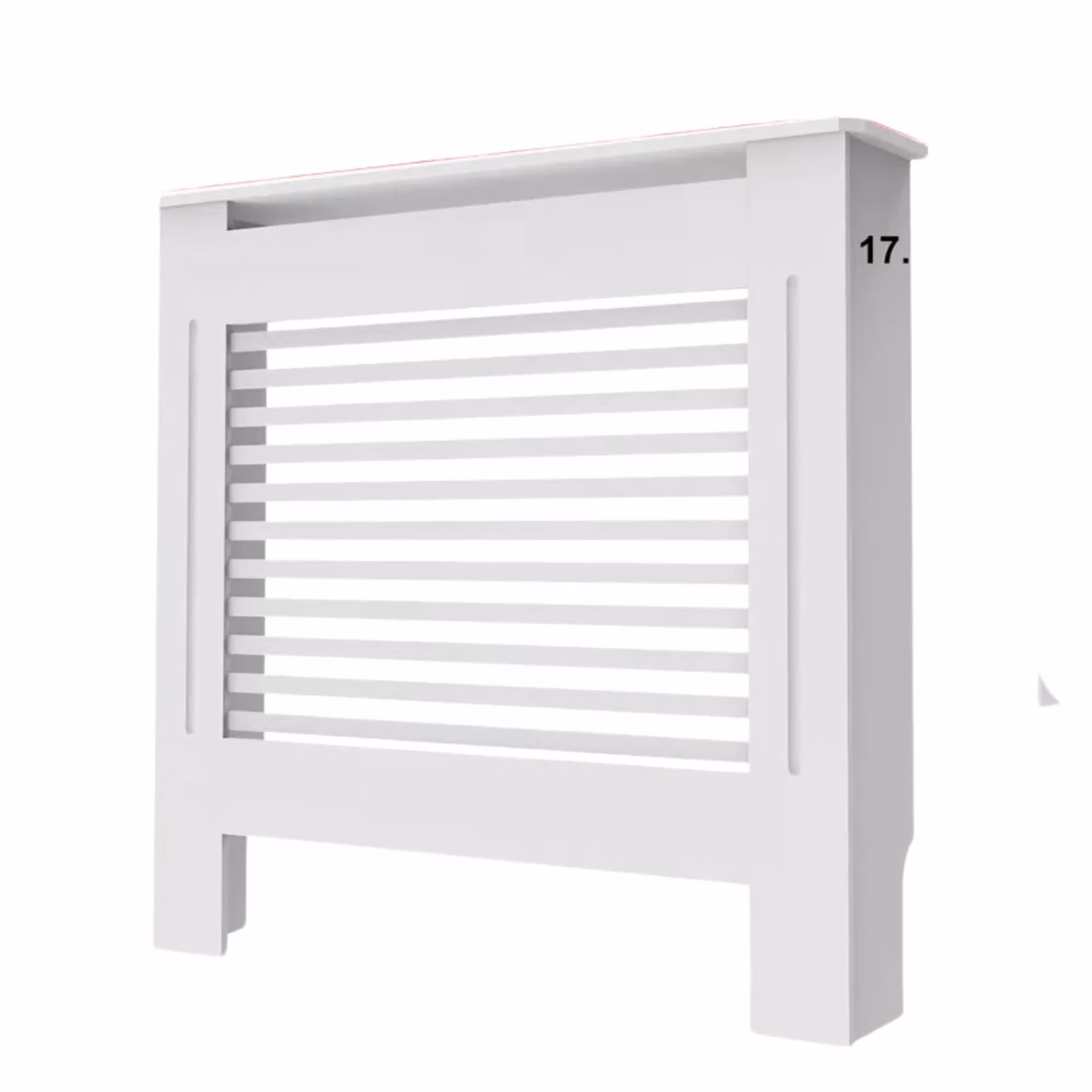 Rafaelo Mobilia Modern Radiator Cover with Shelf in White Matt MDF – 2