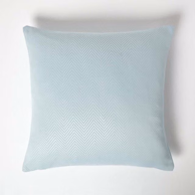 Homescapes Blue Graphic Square Cushion Cover