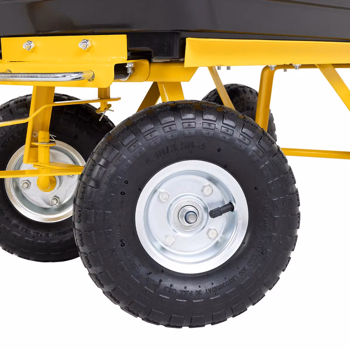 Charles Bentley Bulldozer Pro 200kg Heavy Duty Garden Dump Trolley with 75 Litre Polyethylene Tub in Black – 2