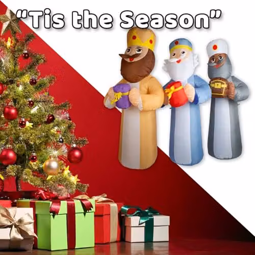 VFM e-Store Christmas Three Kings Inflatable Decoration, Multicolour, W: 185 cm x H: 200 cm – 5