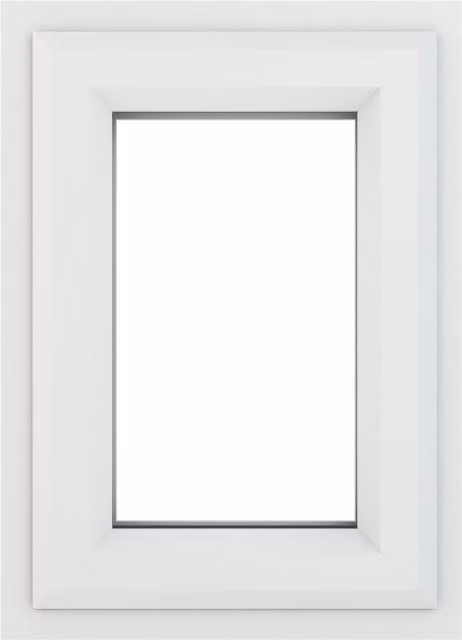 Crystal Direct Top Hung Double Glazed Window in White, W/H: 61.0 x 61.0 cm