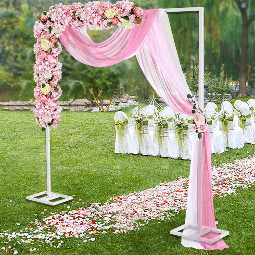 SPETLEK White Metal Freestanding Wedding Backdrop Stand for Parties and Birthdays – 2
