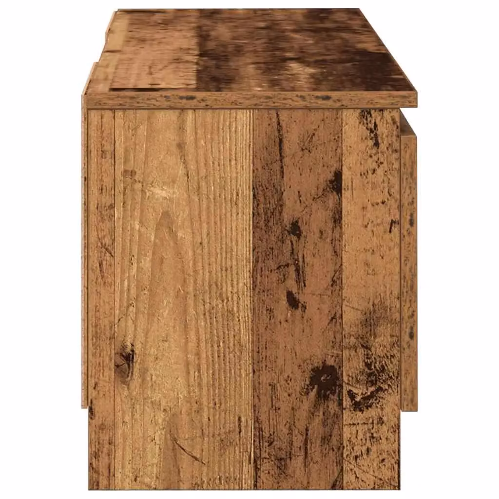 Berkfield Home Old Wood TV Cabinet in Brown, W/D/H: 102 x 30 x 36 cm – 4