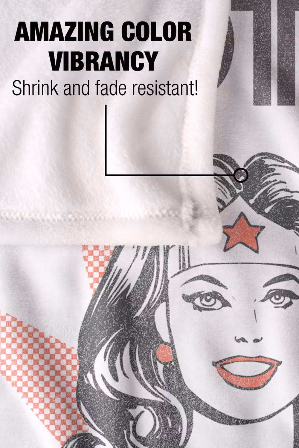 Warner Bros. Justice League Wonder Woman I Got This Super Soft Fleece Throw Blanket, Multicolour, W: 127.0 cm x D: 152.4 cm x H: 1.0 cm – 2