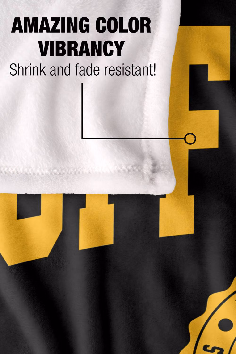 Warner Bros. Harry Potter Hufflepuff Seal Super Soft Fleece Throw Blanket, Multicolour, W: 127 cm x D: 152.4 cm – 9