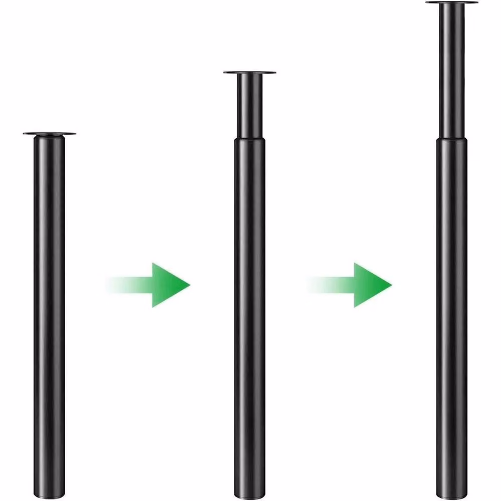 NESTLUNE Black Adjustable Kitchen Worktop Desk Breakfast Bar Table Leg – 5