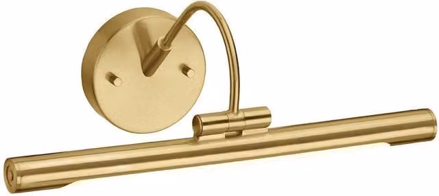 Netlighting Alton Adjustable LED Small Picture Wall Light in Brass and Yellow – 1
