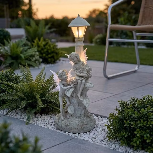 Garden Greatness Multicolour Solar Fairy Garden Lamp Post Light with Dusk Sensor