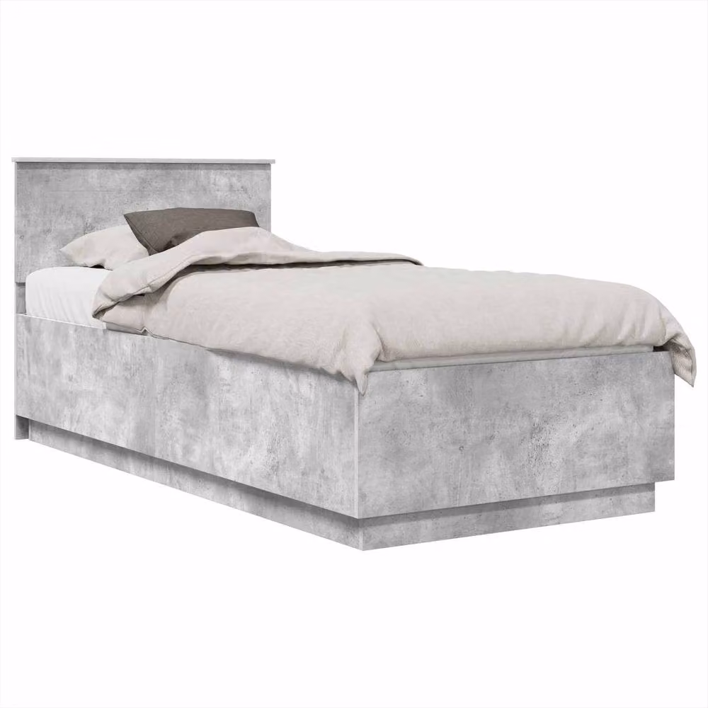 Berkfield Home Modern Bed Frame with Lift Up Base in Grey Engineered Wood 100 x 200 cm – 2