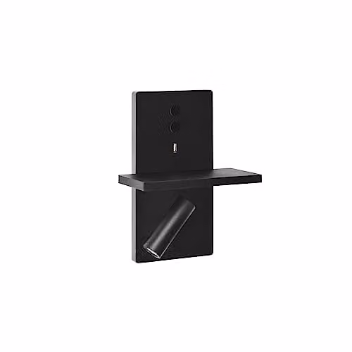Netlighting LEDS C4 LED Reading USB Wall Light, Black, 175lm, 2700K Warm White – 1