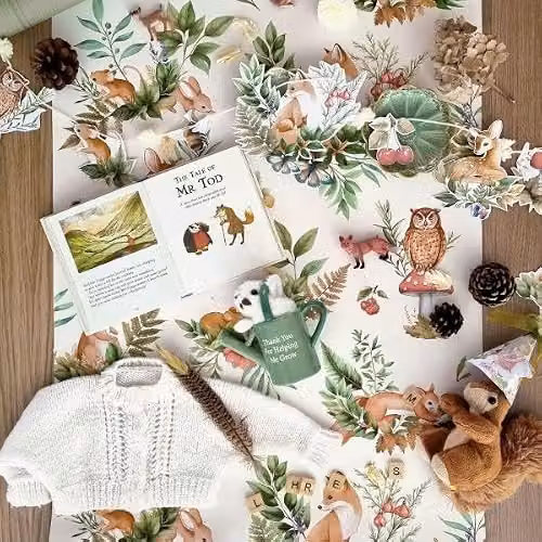 Holden Decor Storybook Woodland Forest Friends Wallpaper in Cream and Multicolour for Childrens Nurseries and Playrooms – 2