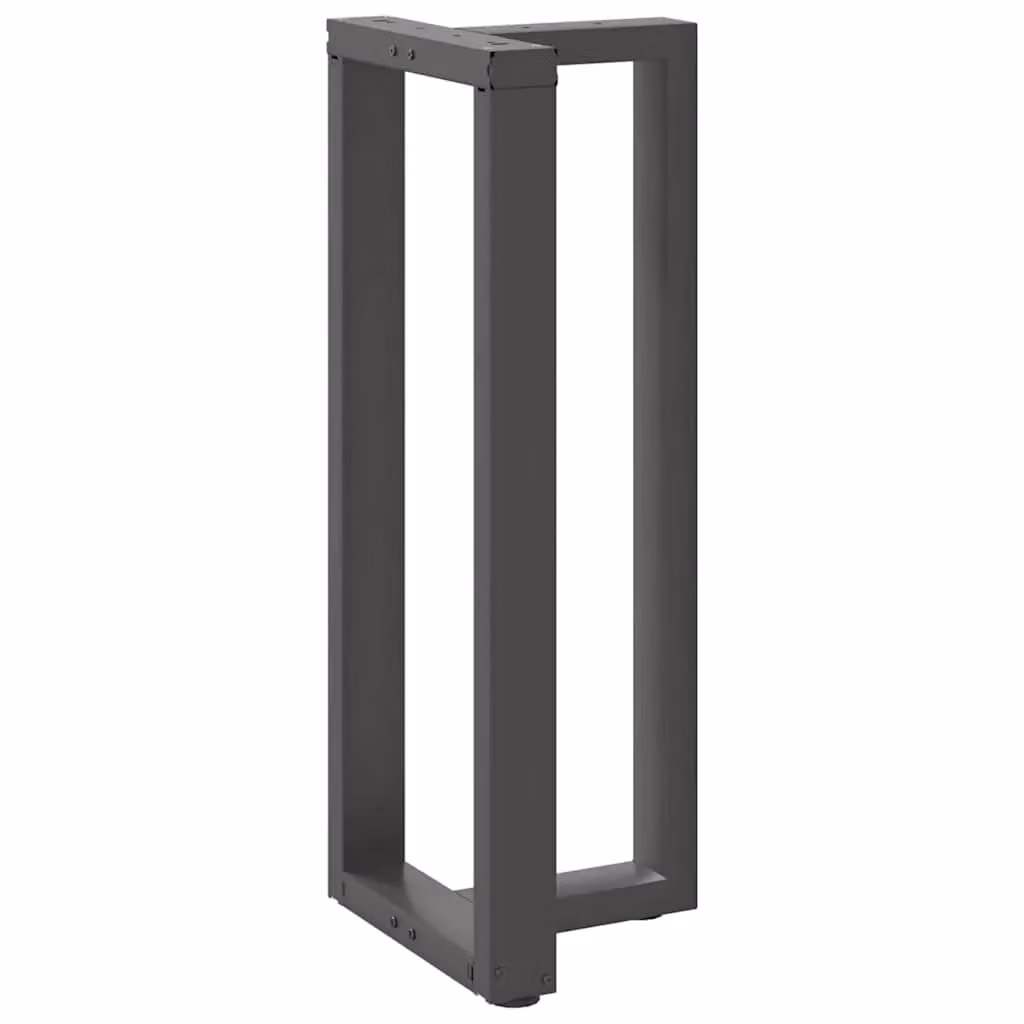 Berkfield Home T-Shaped Bar Table Legs, 2 Piece Anthracite and Black Steel, W: 50 cm, D: 35 cm, H: 100-101 cm – 3