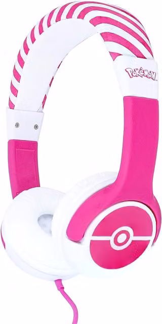 Pokemon Pokeball Junior Headphones in Pink with 3.5 mm Jack