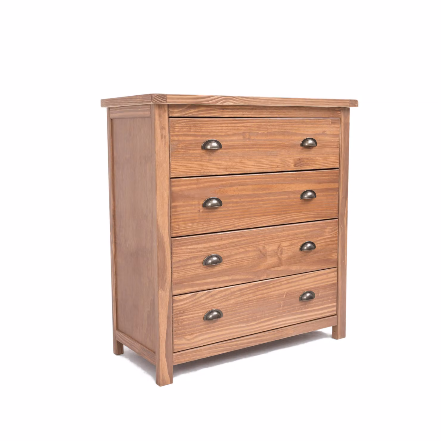 Cabinet Bits Padua 4 Drawer Chest of Drawers in Brown with Antique Brass Handles – 2