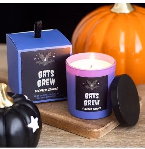 KDMD Bat's Brew Clove and Tobacco Spicy Scented Candle in Blue