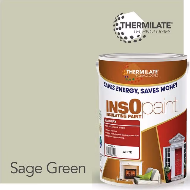 Thermilate Technologies Exterior Masonry Paint, Green, 5 l