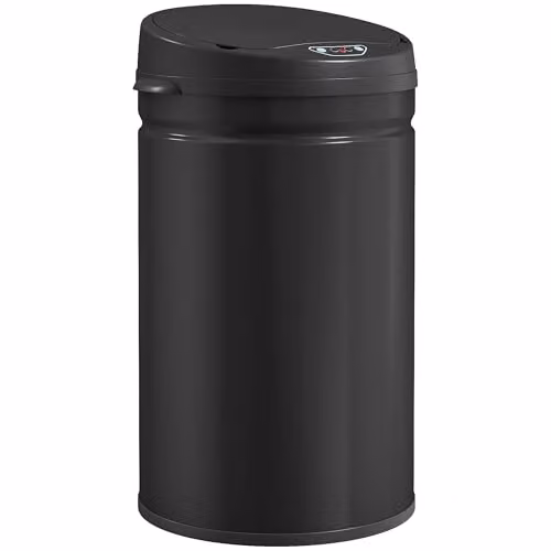HOMCOM 30L Automatic Sensor Bin with Soft-Close Lid in Black