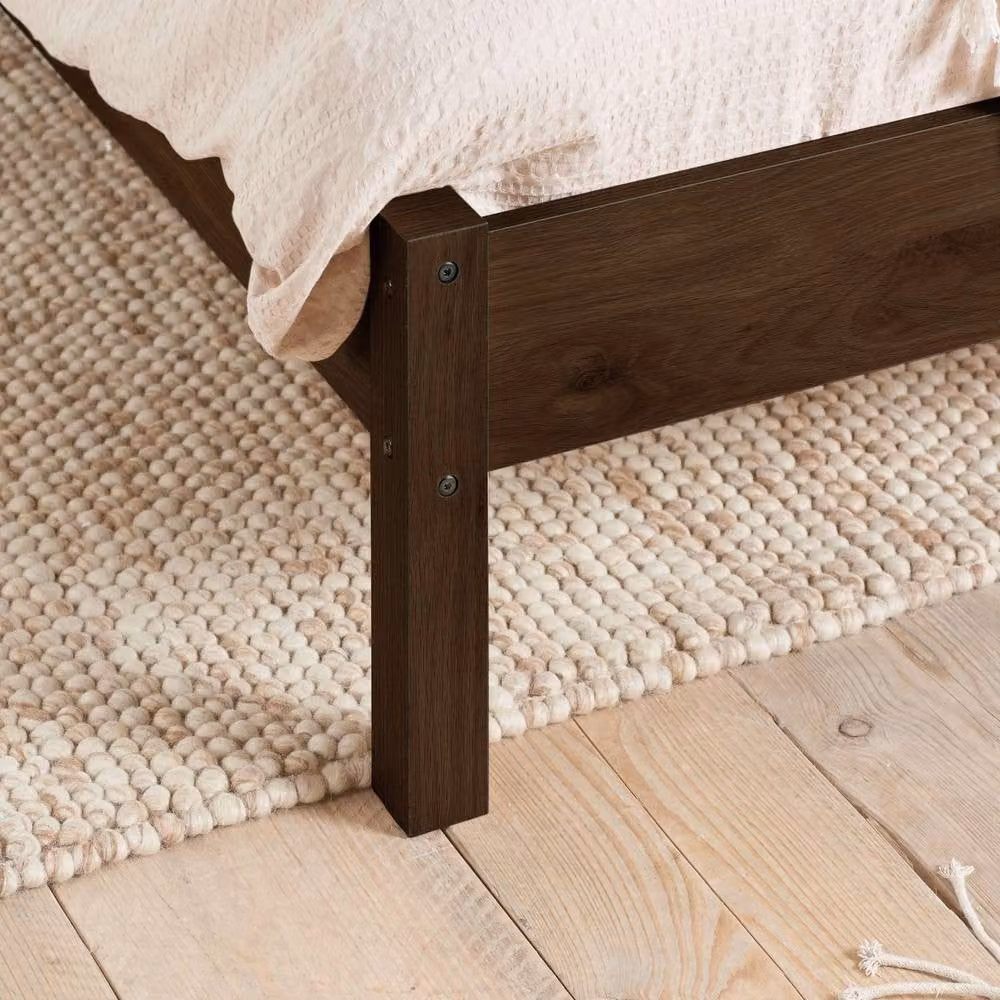 Birlea Croxley Rattan Bed Frame in Walnut Brown, King Size 150cm – 3