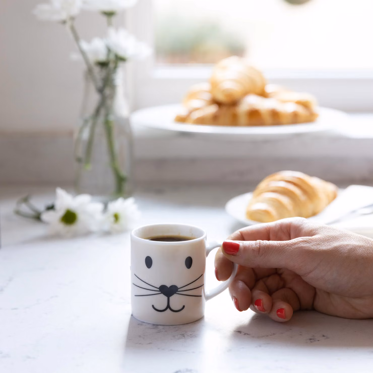 KitchenCraft Cat Face Porcelain Mug, Multicolour, W/D/H: 7 x 4 x 7 cm – 2