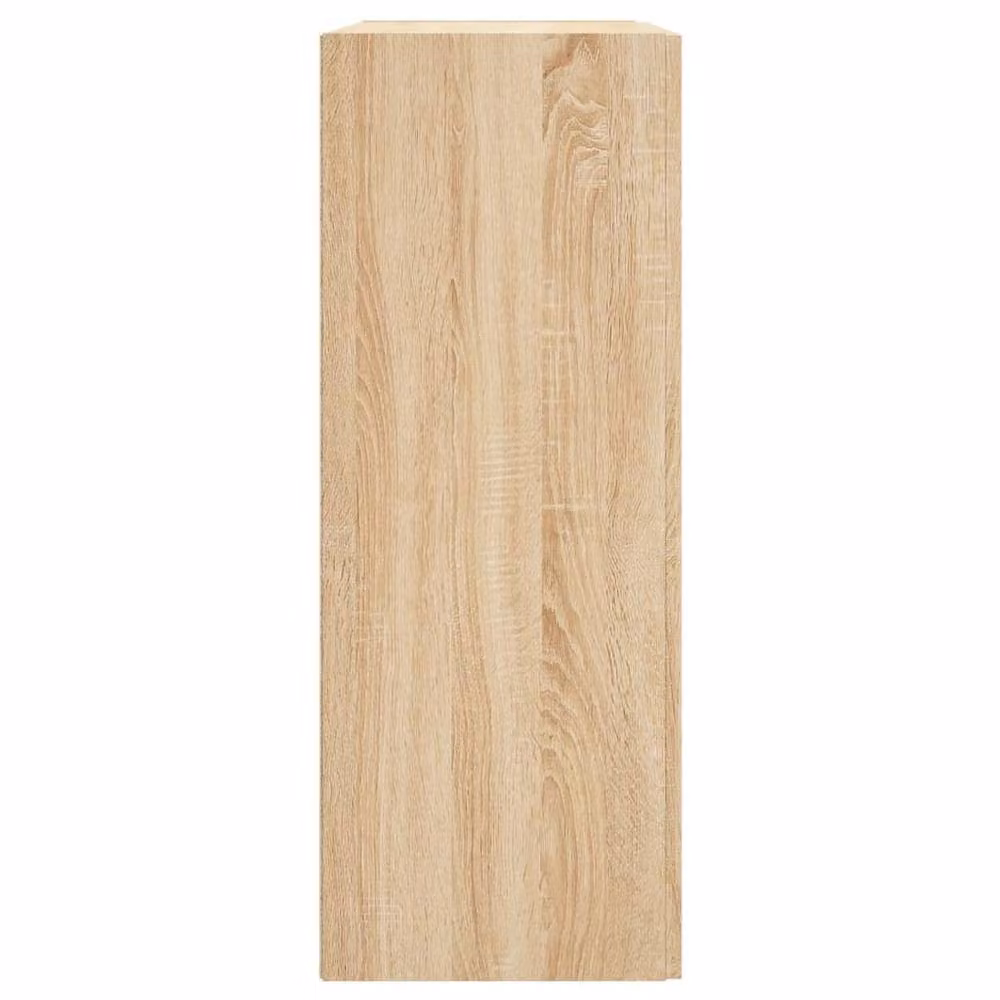 Berkfield Home Set of 2 Wall Mounted Cabinets in Sonoma Oak and Beige, W/D/H: 90.0 x 34.0 x 69.5 cm – 3