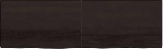 Berkfield Home Wall Mounted Oak Wood Shelf in Dark Grey, W: 200 cm, D: 60 cm, H: 2-4 cm – 1