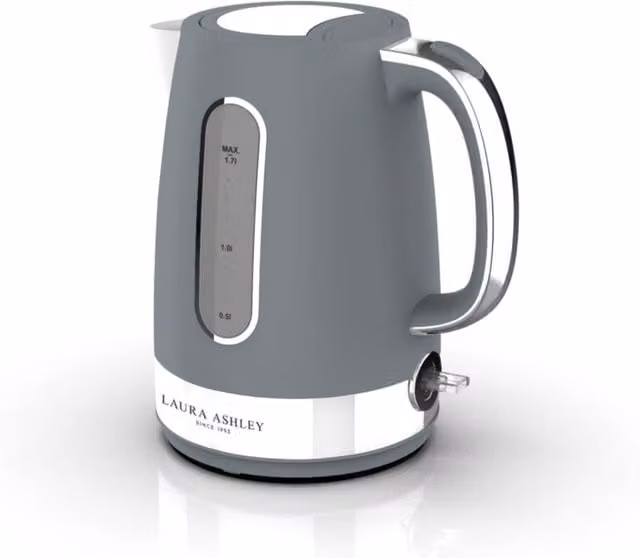 Laura Ashley Jug Kettle, 1.7 l, Grey