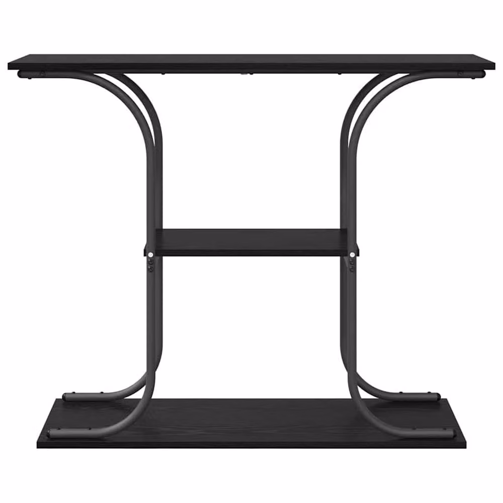 Berkfield Home Modern Console Table in Black Oak, W/D/H: 101 x 35 x 80.5 cm – 3