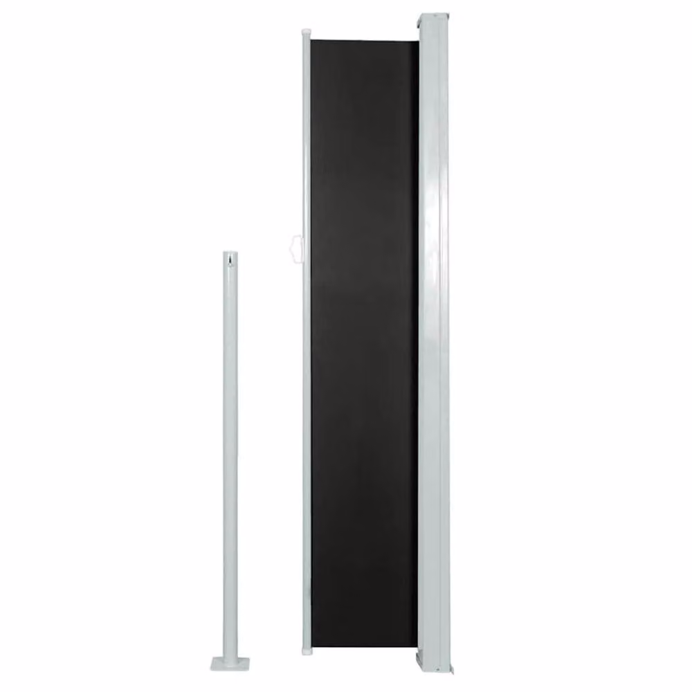 Berkfield Home Patio Retractable Side Awning in Black, W/H: 500 x 100 cm – 3