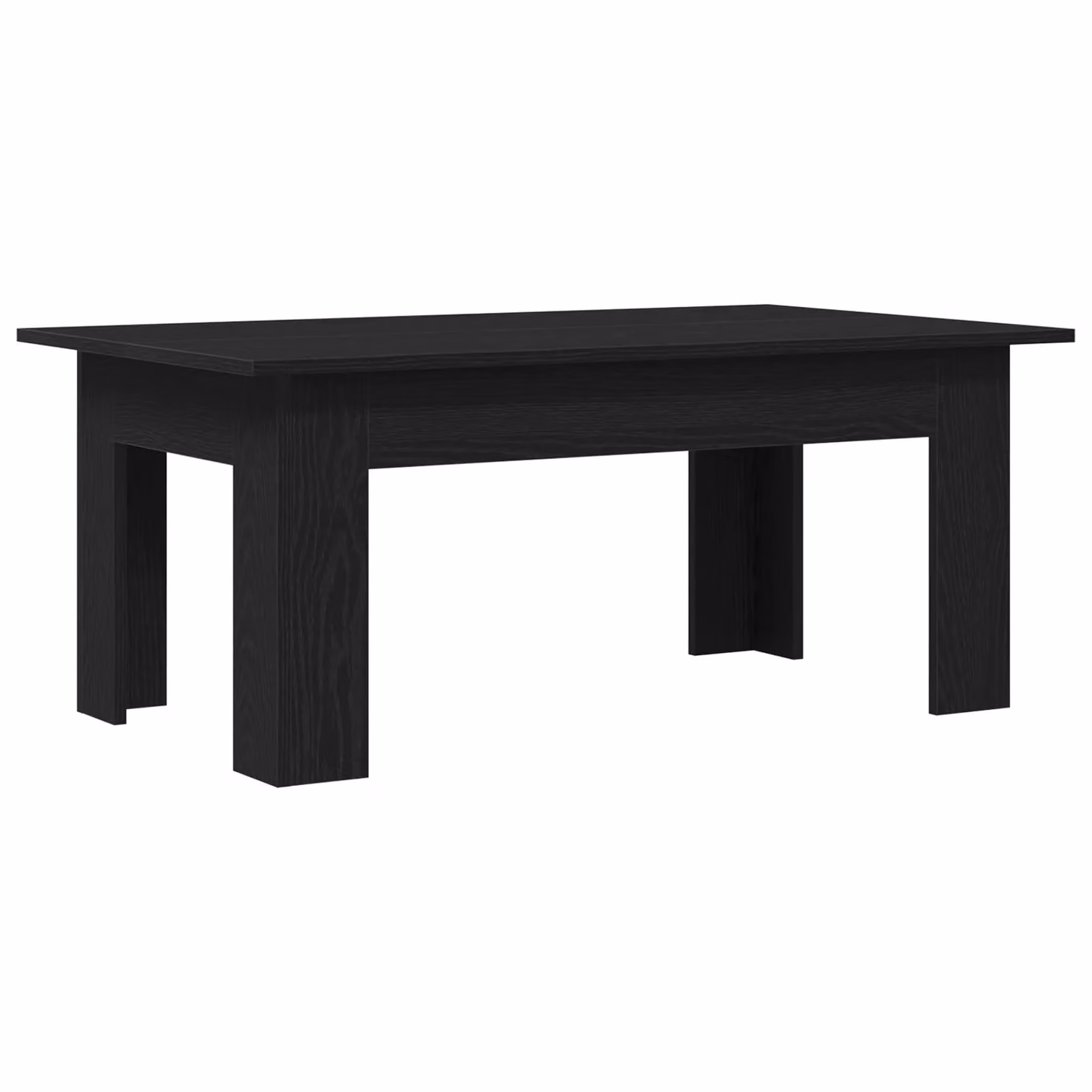 Berkfield Home Black Oak Coffee Table, W/D/H: 100 x 60 x 42 cm – 2