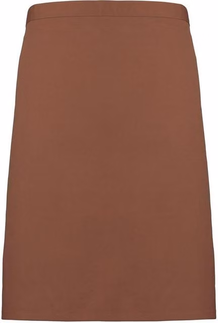 Premier Mid Length Waist Apron in Brown – 1