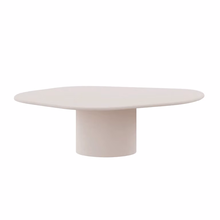 Dome Deco DELPHI Round Dining Table in White