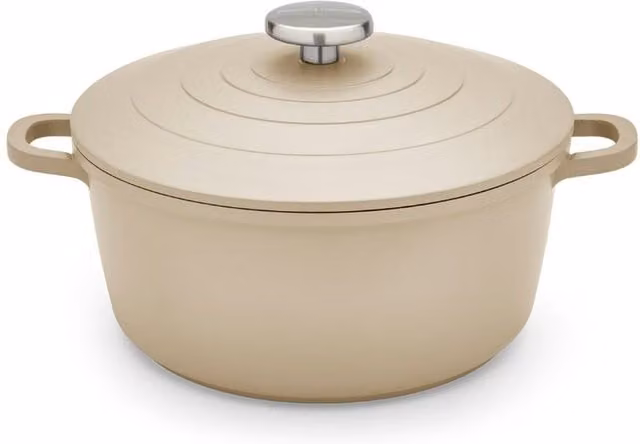 Morphy Richards 24cm Ceramic Cast Aluminium Casserole in Beige