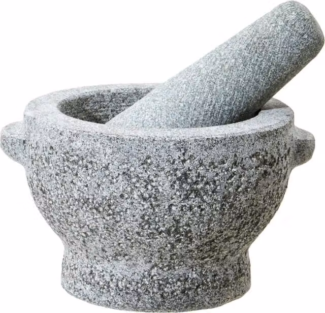 Orsina Small Granite Mortar and Pestle in Grey